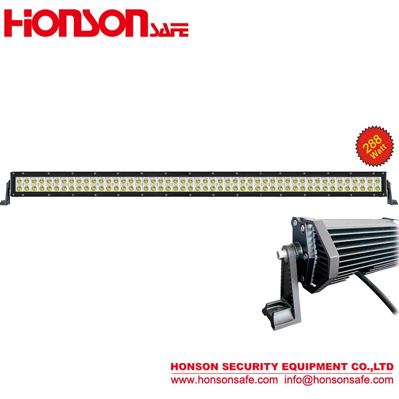 288W LED Off road and SUV vehicle roof/bumper LED work radiation illumination search Lightbar