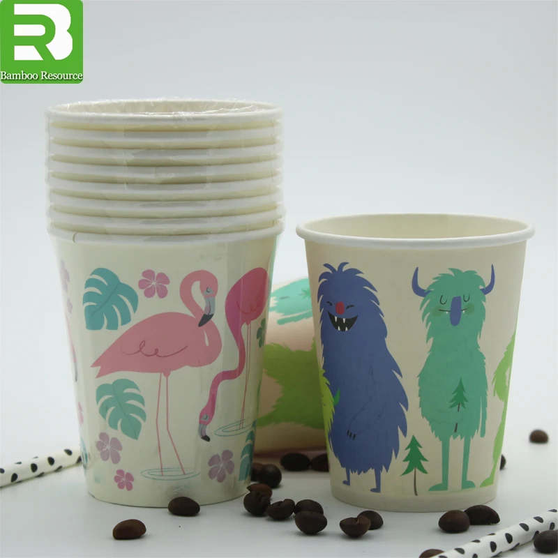 
All size Disposable custom printed tea paper cups with lids recyclable Modern style custom design disposable coffee paper cups 