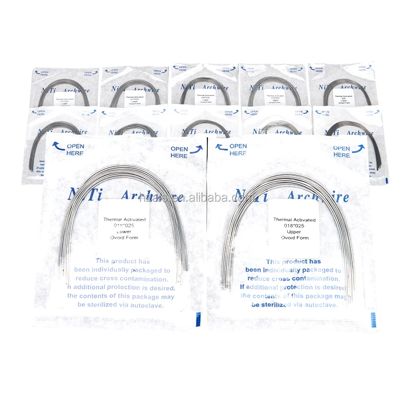 ALS China factory  Dental Consumable Thermal Activated Good Quality Niti Arch Wire medical consumables