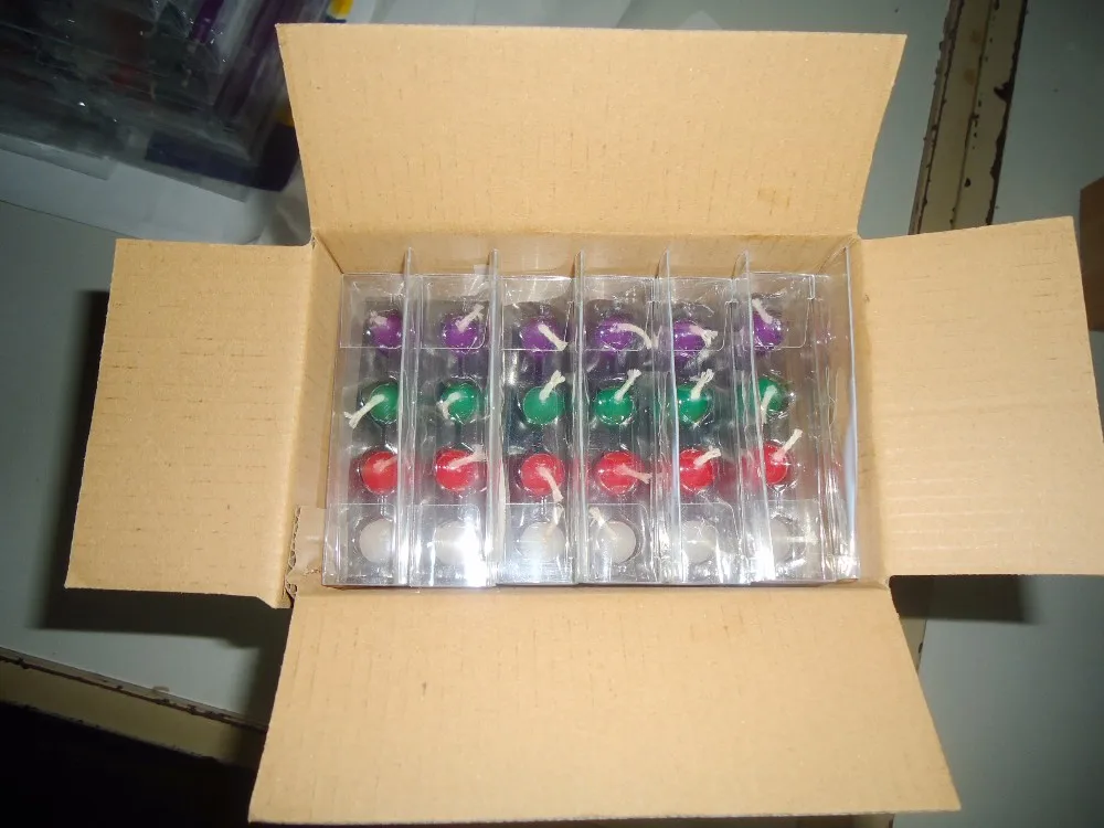 Customized Luxury Allite wax colored 10 inches taper candle