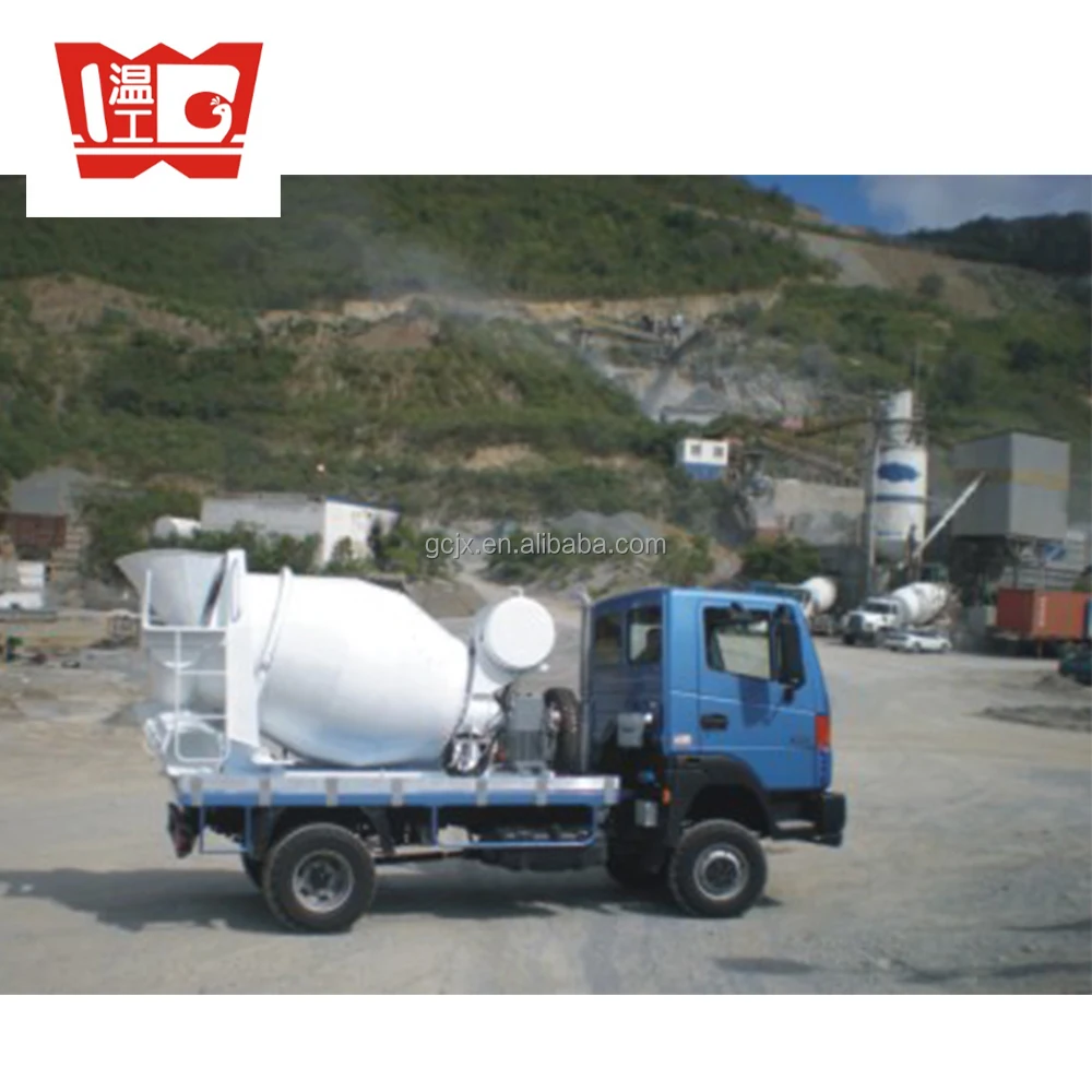 
3 cubic meters Diesel engine concrete mixing drum 