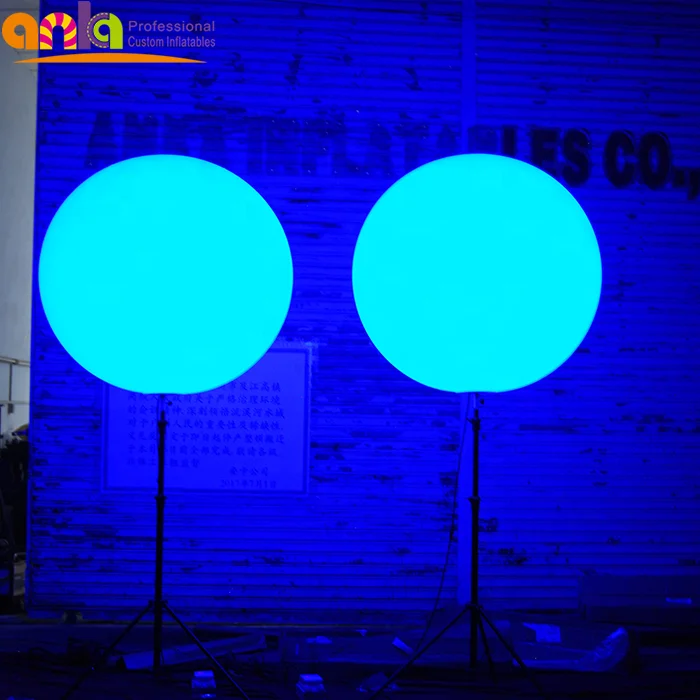 Cheap price advertising lighting tripod ball with logo , inflatable stand led light  balloon