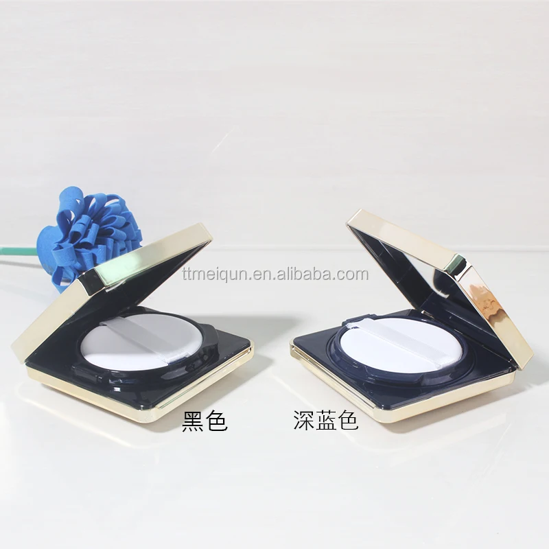 In stock hot sale make-up bb cream air cushion case custom with compact powder eye shadow magnet square box