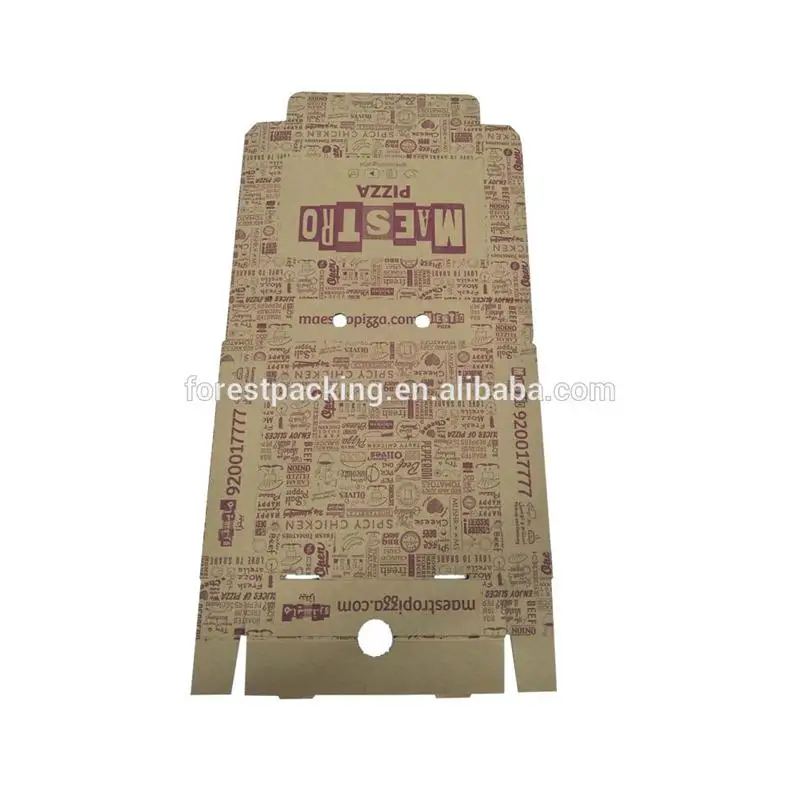  Заказной печати Складывая Бумаги Pizza Box поставщика на заказ коробки для