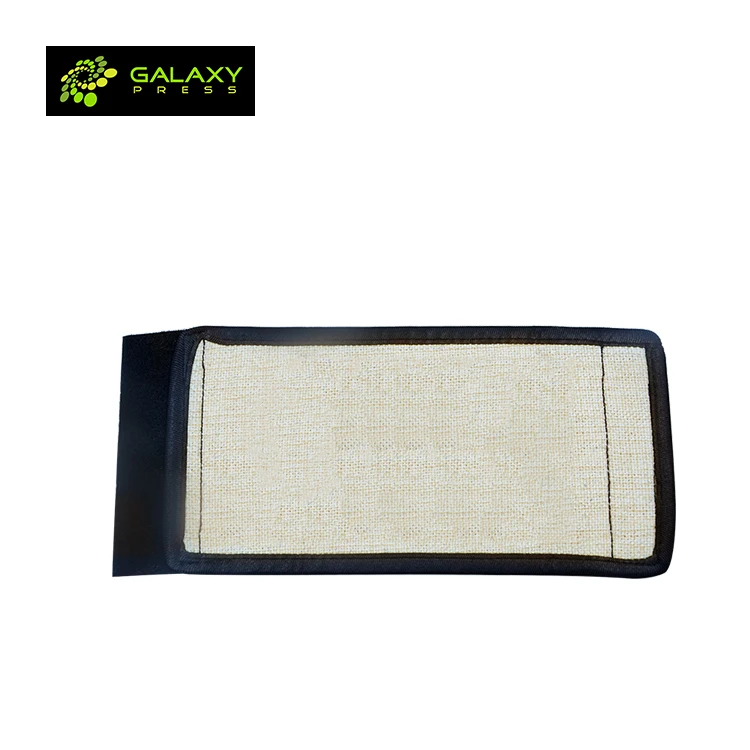 New material coming! Sublimation Textile blanks Linen Can Cooler with Black edge