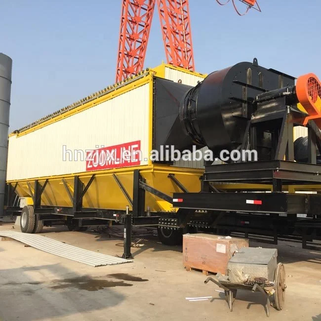 20-80tph China professional mobile drum asphalt mixing plant manufacturer