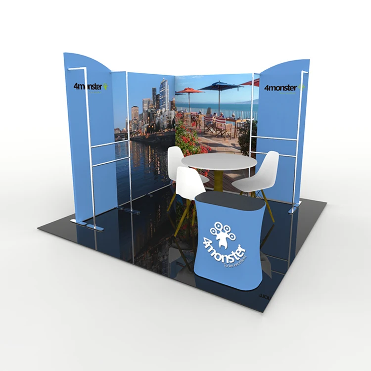 Portable Aluminum Heat Transfer Printing Custom Display booth exhibition equipment display stands