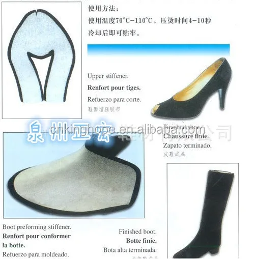 
Shoe counter and toe puff material for woman shoes making 