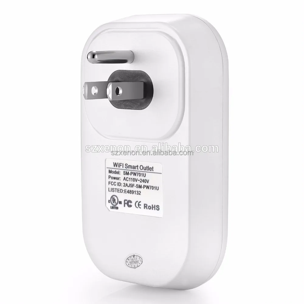 
Xenon Works with Amazon Alexa WiFi Smart Plug Smart Switch Smart Home Wireless Wall Electric Socket 