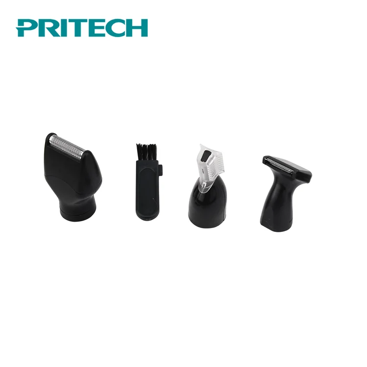 PRITECH Customized Replaceable Cutter Head Multi-Function Nose Hair Split Beard Trimmer For Men