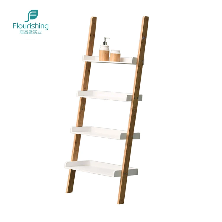 Мебель для дома 4 яруса, ванная комната угловая полки деревянные лестницы, полки