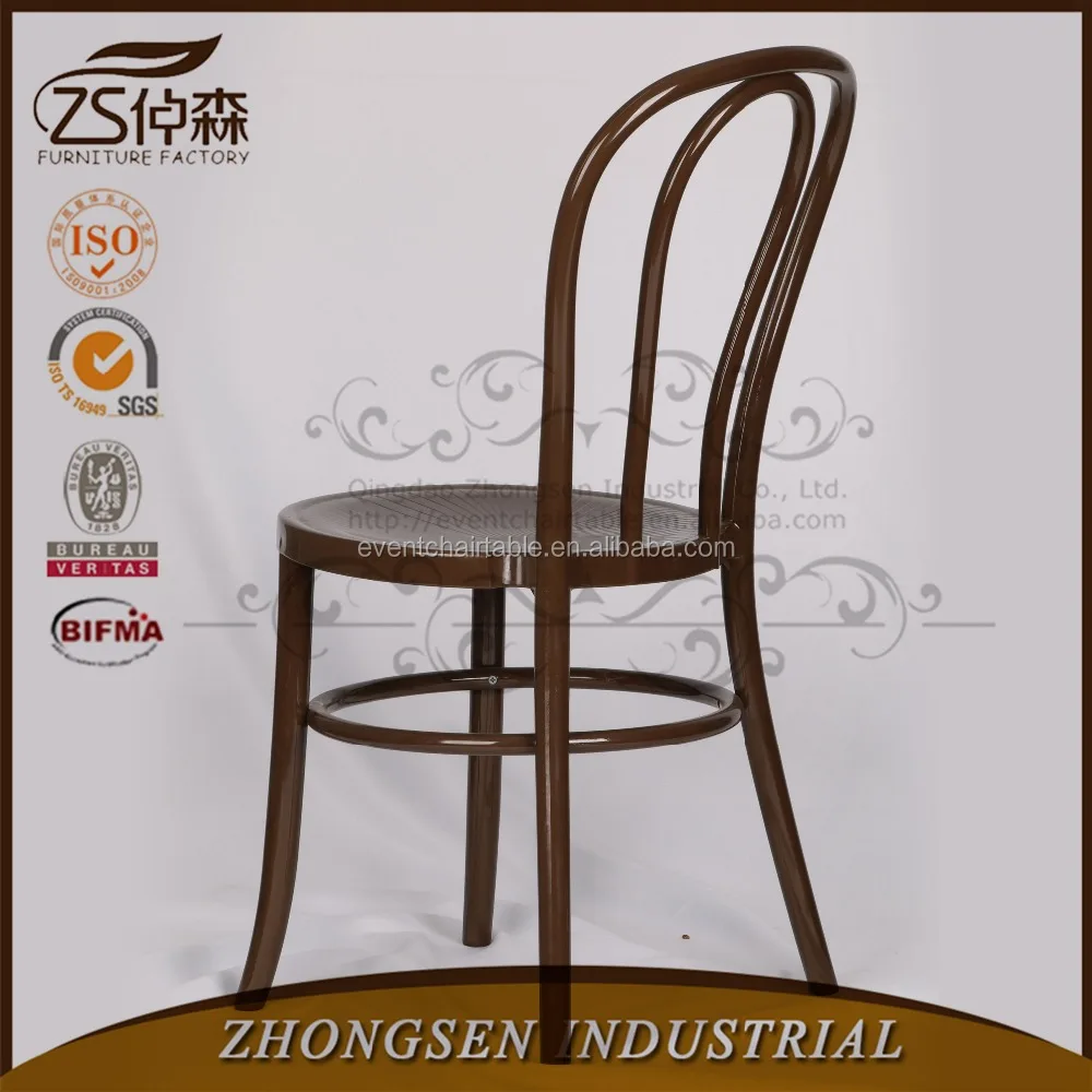 Modern design resin brown black thonet bentwood coffee chair