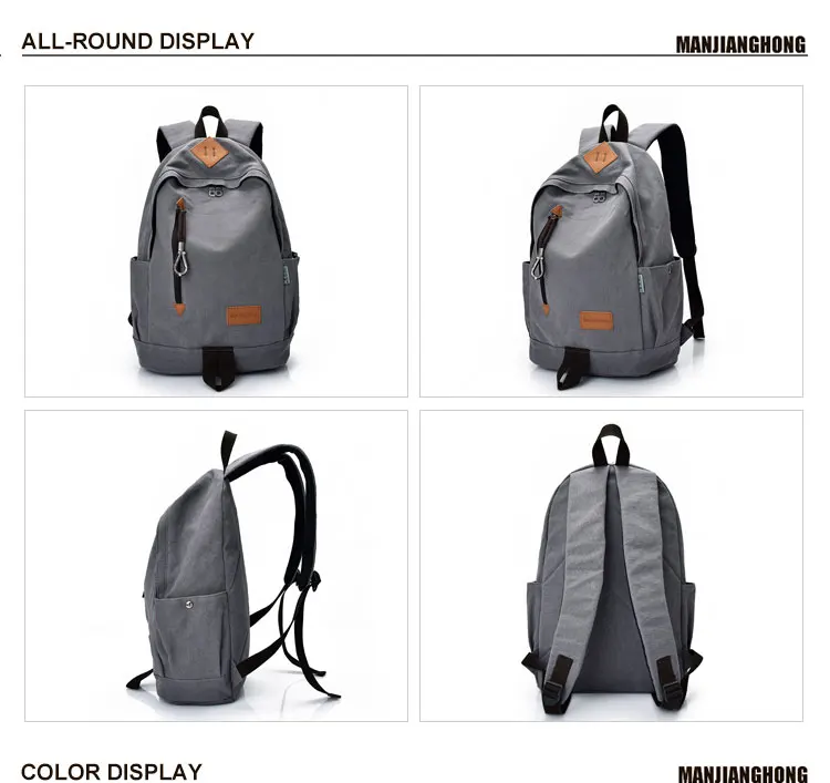 China factory eco-friendly canvas backpack bag