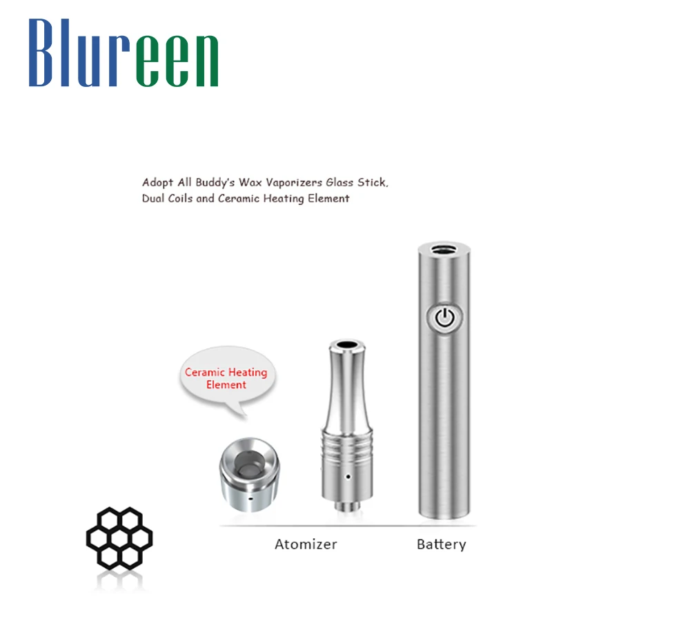 
Chinese Supplier Factory E Cigarette Starter Kit, Wholesale Wax Vaporizer Pen 