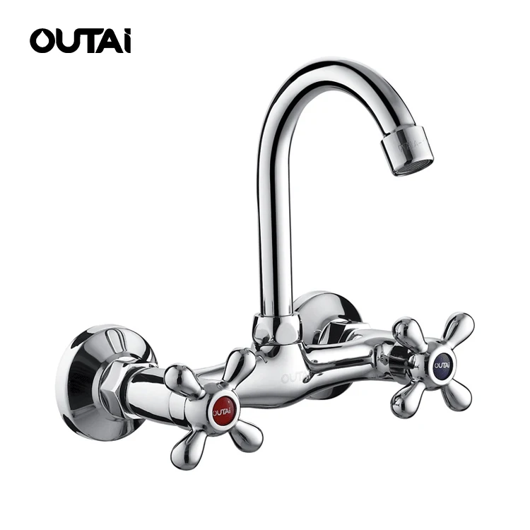 Sanitary ware bathroom wall mounted design mixer hot and cold bath fitting basin tap