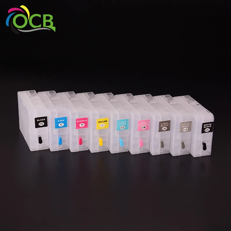 
 OCBESTJET 80 мл/уп. T8501 -T8509 пустой перезаправляемый картридж с чипом для EPSON SURE цвет P800 принтер  