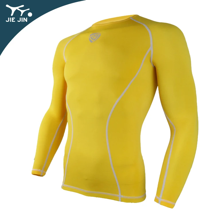 Cheap Custom design private label mens long sleeve bjj  mma rash guard