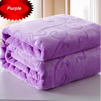 Luxury super soft  king size  embossed flannel bed  sheet emboss mink blanket  for living room