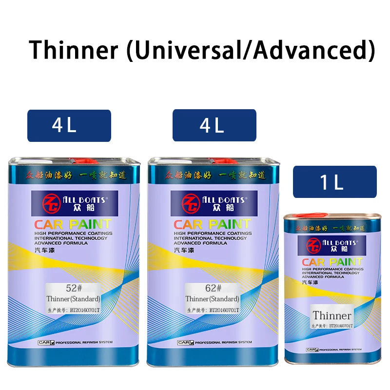 
Automotive body thinners and hardener painting car coating fast standard slow drying thinner 