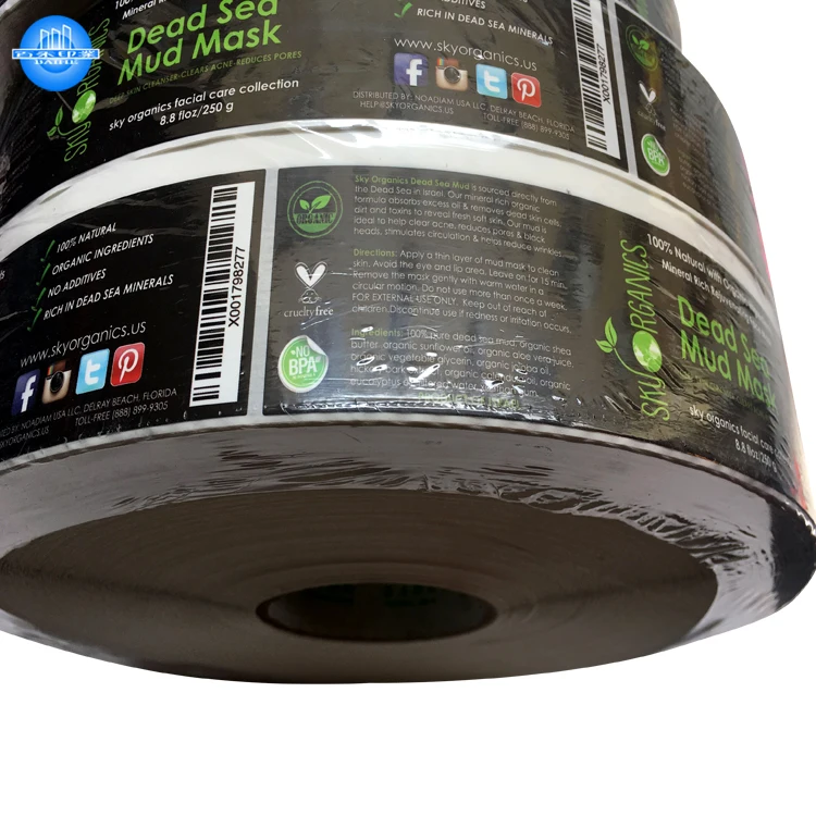 Custom stickers printing waterproof label sticker for bottle packaging advertising sticker