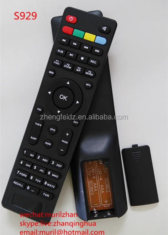 Высокое качество черный 45 ключи S929 пульт дистанционного управления спутниковый ресивер ZF универсальный стб контроллер