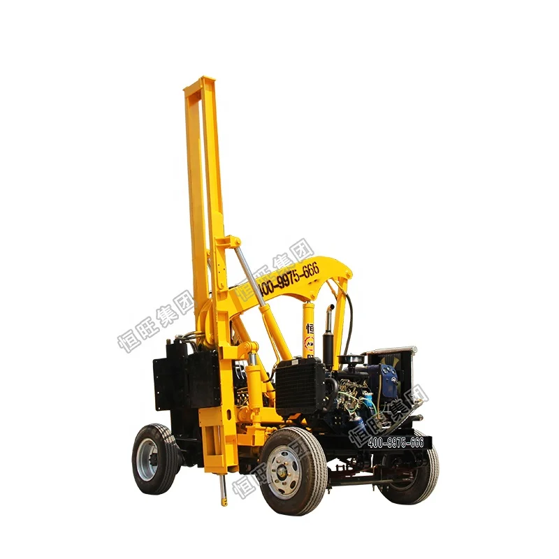 Multifunction Highway Guardrail Pile Driver Machine