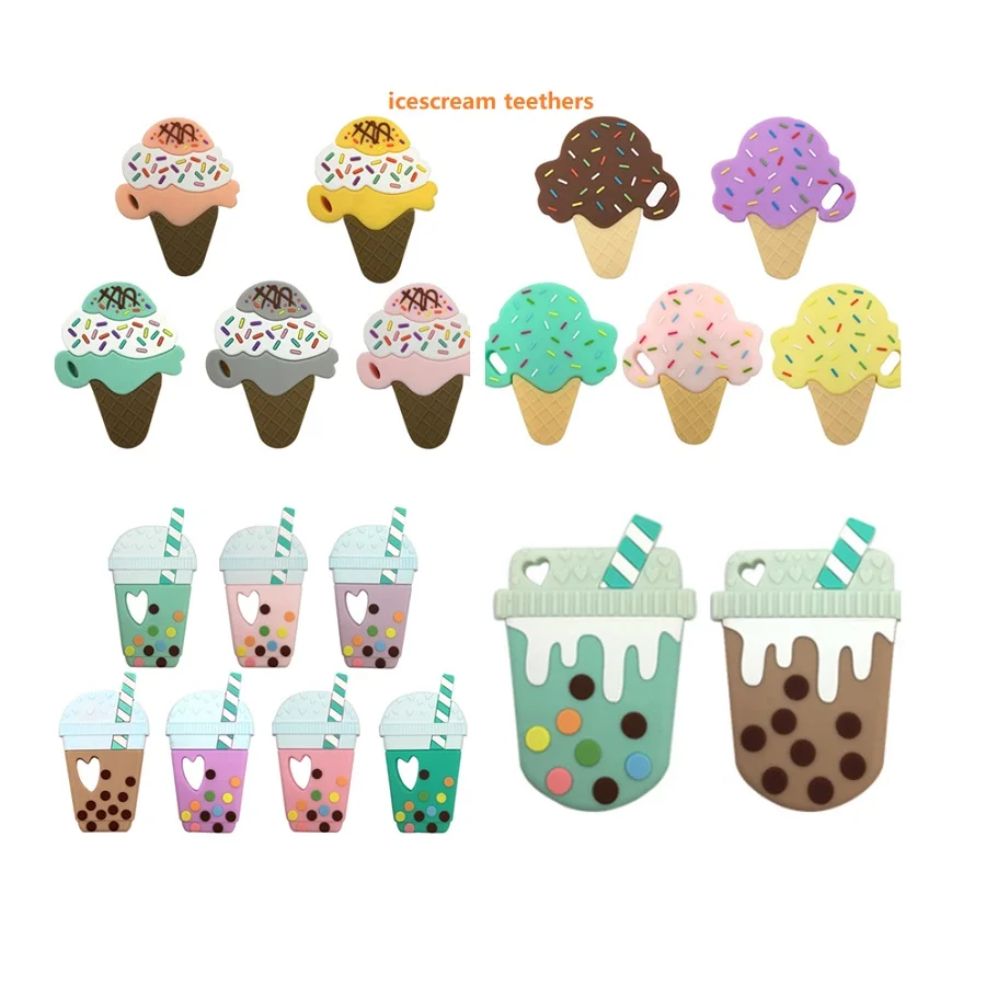 Amazon Soft Funny Custom Cookie Silicone Baby Teething Dolls Teether