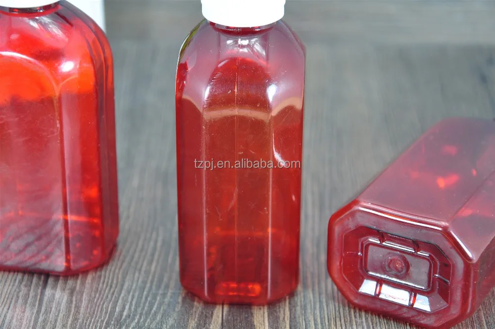 Горячее надувательство тонкий многоцветный 200 мл пэт-бутылка янтаря бутылки ротовой жидкости бутылки измерения