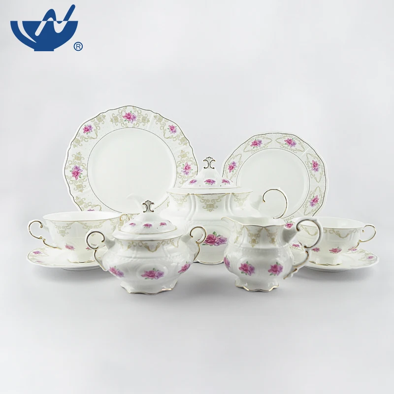 Modern Simple Hotel Bone china Drinkware Ceramic Vintage Turkish Tea Set