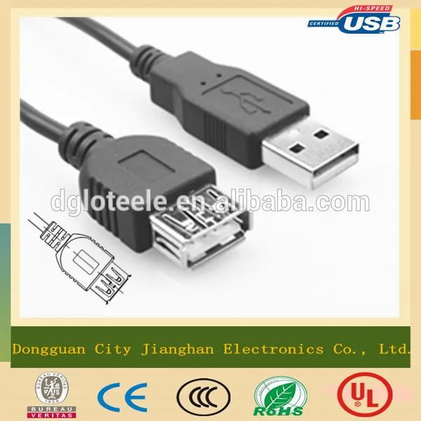 китай поставщик оплетки портативный кабель usb активный кабель расширения