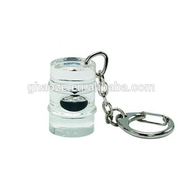 Customized Acrylic Resin Gift Oil Drop Barrel Keychain Souvenirs Gift