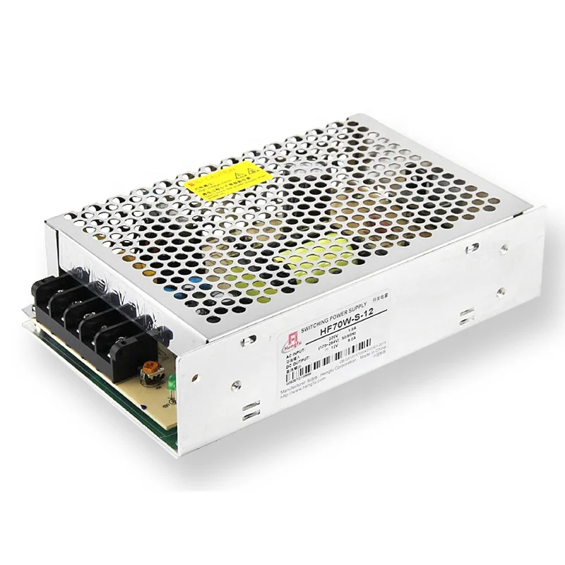 12V 6A Hengfu HF70W-S-12 SMPS single output AC DC switching power supply