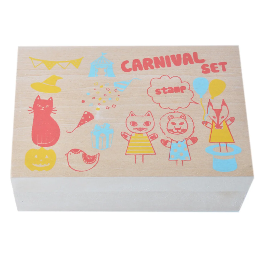 DIY 17pcs cake design art craft decorative rubber stamp