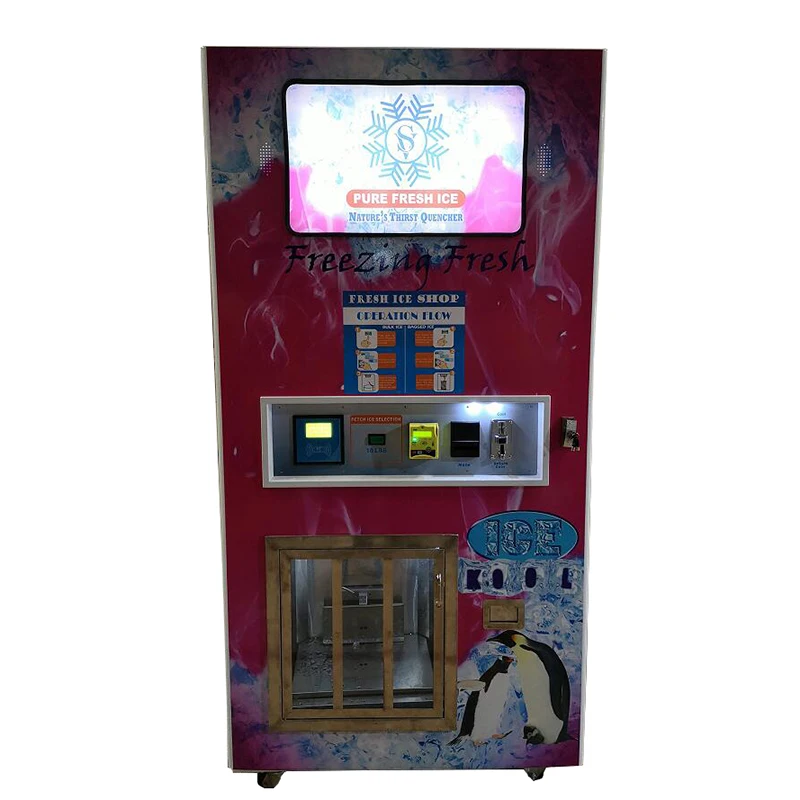 Waterproof all-steel cabinest automatic ice vending machine