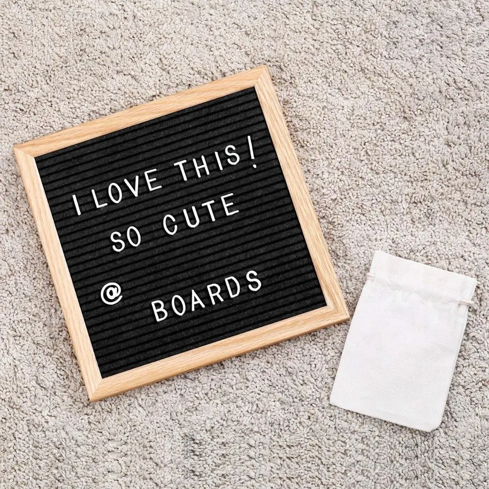 
Felt Letter Board set 10x10 Felt Message Board with Letter 