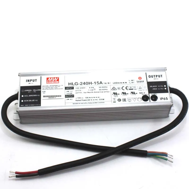 Meanwell high-end series HLG-240H-24A 240w 24v mean well led driver with 7 years warranty