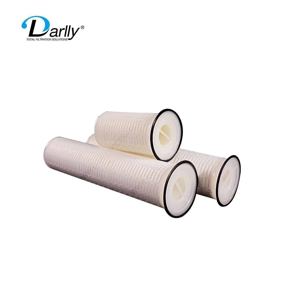 High performance filter media 16'/32' replacement type milk cartridge filter with 177mm/183mm flange for  food and beverage