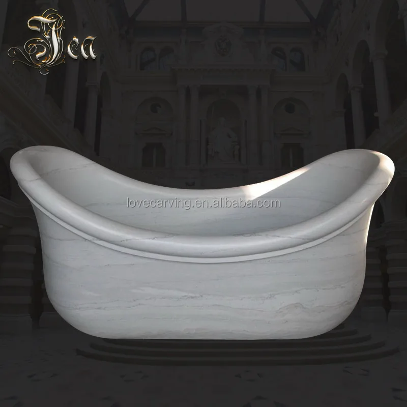 Горячие продажи белого мрамора Ванная Комната Камень круглая чаша ванной