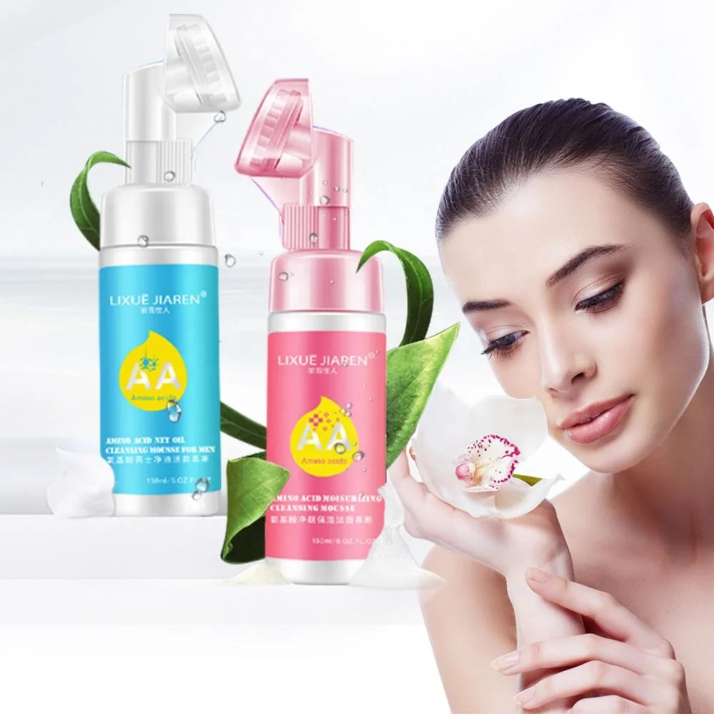 Mild Facial Brush Shrink Pores Acne Treatment Skin Care Facial Cleanser Foam OEM
