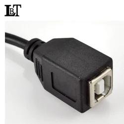USB 2.0 B Female Jack to RJ45 Male Panel Mount Socket Printer Extension Cable 15CM