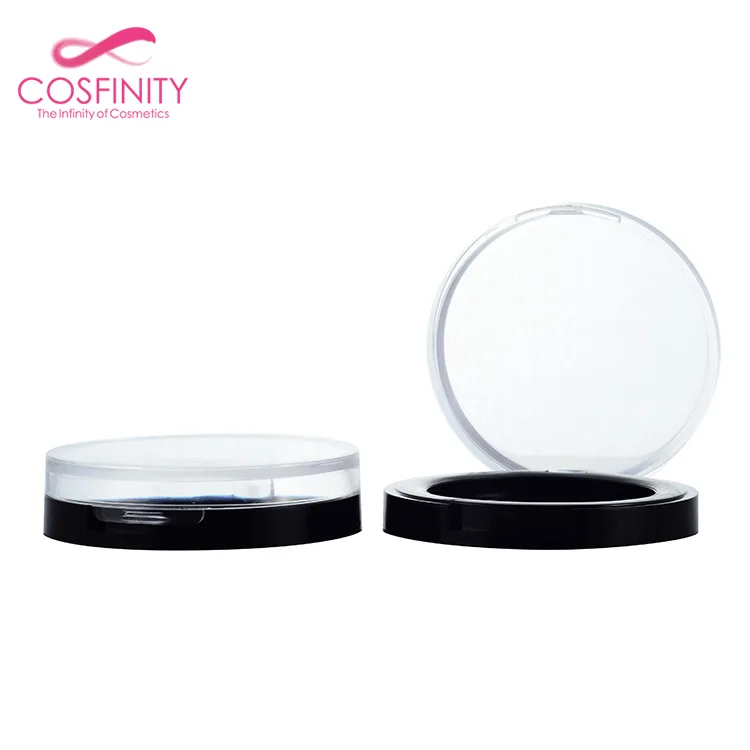 empty clear black bottom air cushion compact powder case plastic empty  blush compact powder case