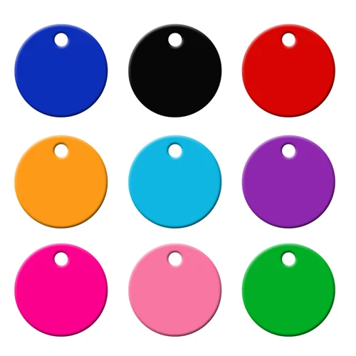 Pet ID Tags Round ID Tags Pet Charms Pendants Blank Dog Cat Pet T Name Charms Metal