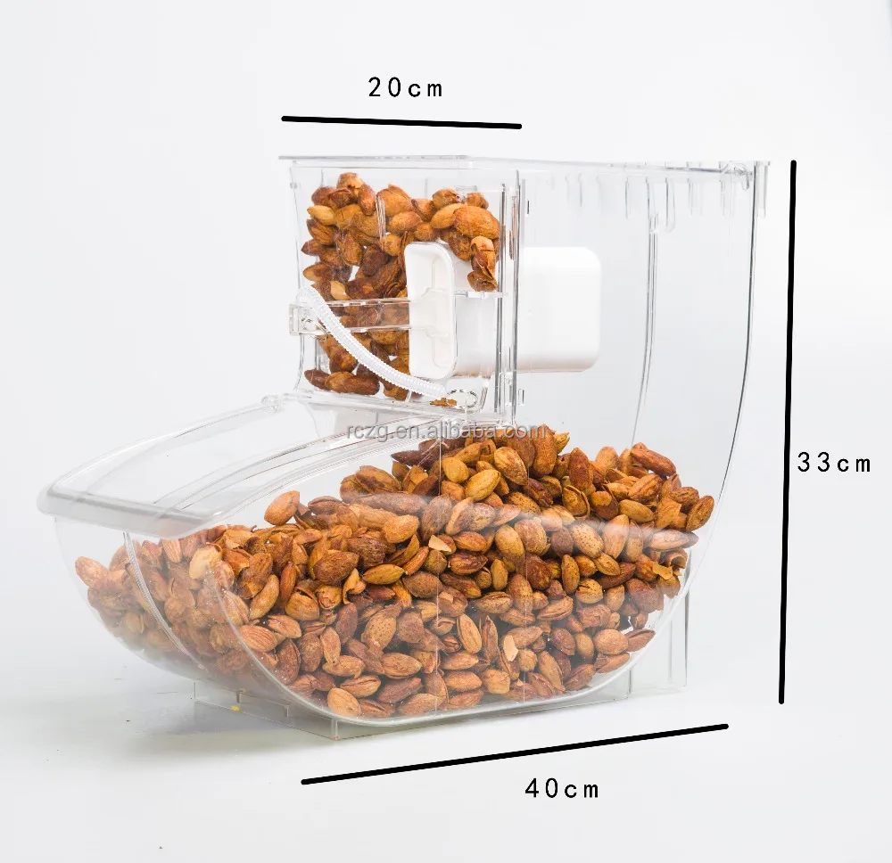 
Ecobox Clear cube dry food dispenser/bulk food bin/ scoop bin 