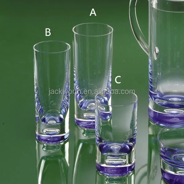 Acrylic Bubble Bottom Pitcher Set