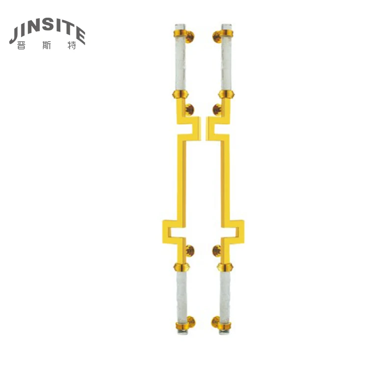 Fancy gold luxury brass door handle indonesia