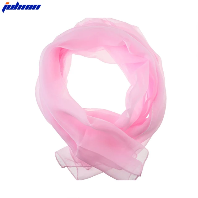 Johnin Neckwear Soft Classic Elegant Plain Ladies Chiffon Scarf