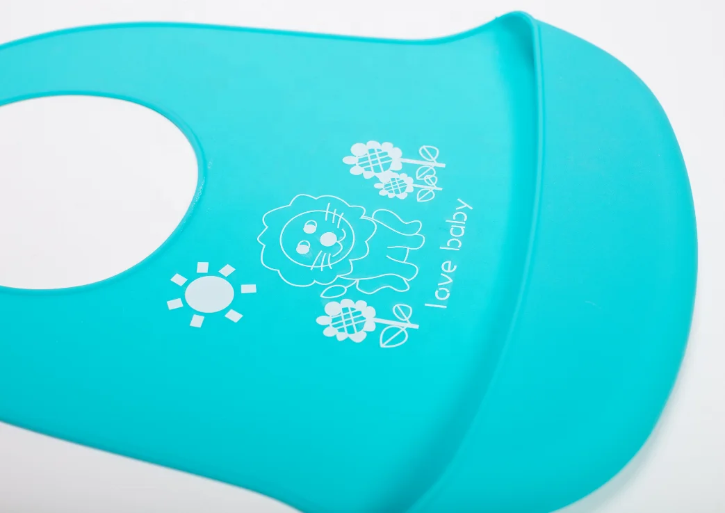 
Cute Kid Infant Bibs Baby Soft Silicone Bib Waterproof Saliva Dripping Bibs 
