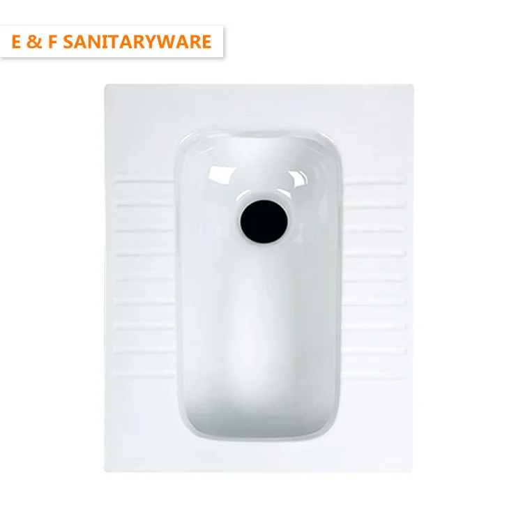 
sanitaryware turkish toilet white color squatting pan floor standard toilet size squatting pan 