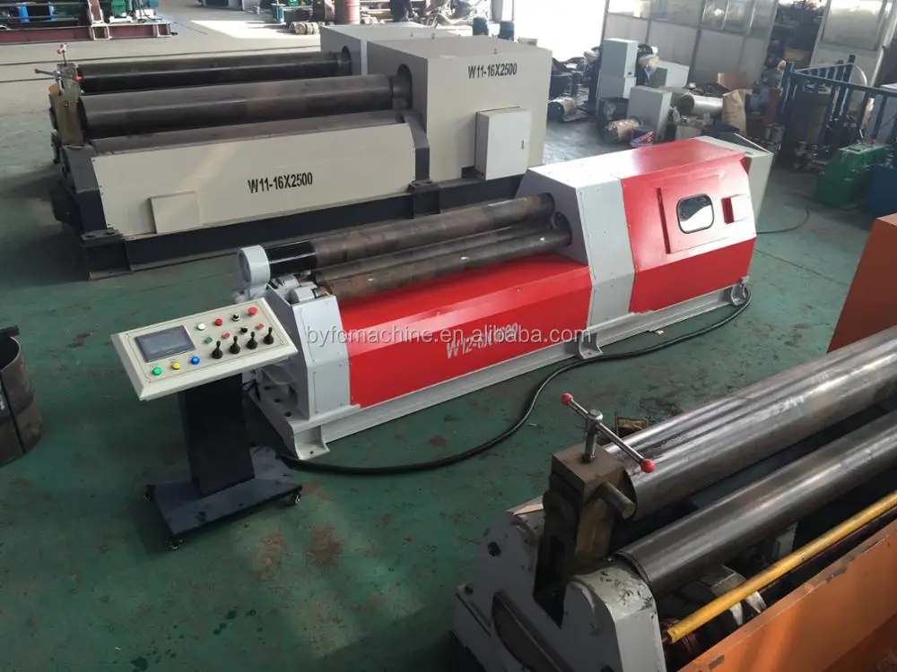 W12 6x2000 hydraulic iron plate 4 rollers bending machine
