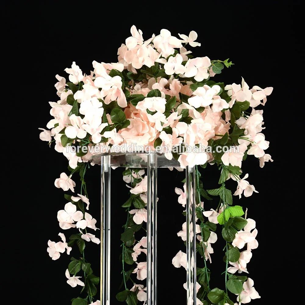 
High quality transparent clear acrylic flower stand/ wedding table centerpiece 